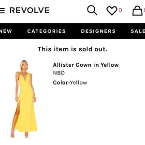 • Brand: NBD • Size: Small • Color: Yellow